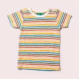 Little Green Radicals Cream Rainbow T-Shirt by Little Green Radicals