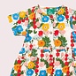 Little Green Radicals Flora & Fauna Button Through Short Sleeve Dress by Little Green Radicals