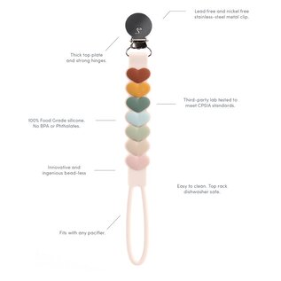 loulou Lollipop Silicone Pacifier Clip by Loulou Lollipop