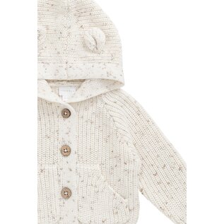 Jamie Kay Original Bear Knit Cotton Cardigan with Hood by Jamie Kay