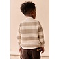 Jamie Kay Idris Knit Zip Cardigan - Wide Stripe Rye/Buff by Jamie Kay