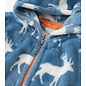 Hatley Staggered Elks Fuzzy Fleece Zip Up Hoodie by Hatley