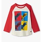 Hatley Dinos Cubed Raglan Long Sleeve Tee by Hatley