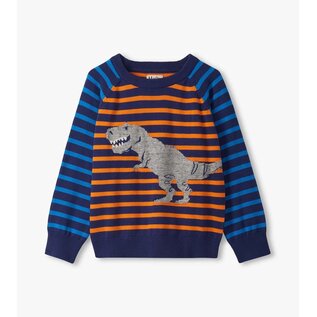 Hatley Dino Mixed Stripes Raglan Sweater by Hatley
