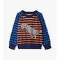 Hatley Dino Mixed Stripes Raglan Sweater by Hatley