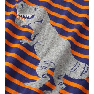 Hatley Dino Mixed Stripes Raglan Sweater by Hatley