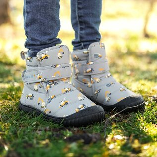 Jan & Jul by Twinklebelle Grey Construction Toasty Dry Booties by Jan & Jul