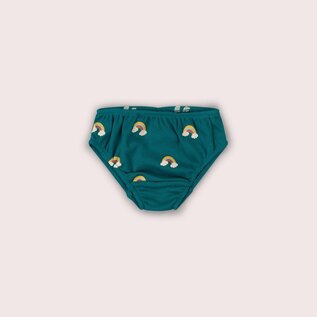 Little Green Radicals Turquoise Rainbows Organic Underwear 3-Pack by Little Green Radicals