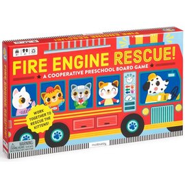 Mudpuppy Fire Engine Rescue - A Cooperative Preschool Board Game