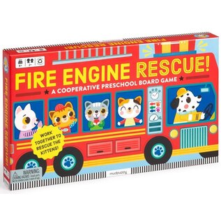 Mudpuppy Fire Engine Rescue - A Cooperative Preschool Board Game