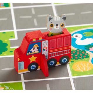 Mudpuppy Fire Engine Rescue - A Cooperative Preschool Board Game