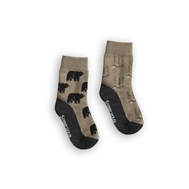Friday Sock Co Kid's Bear & Trees Merino Wool Socks by Friday Sock Co