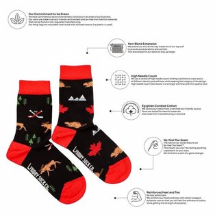 Friday Sock Co Kid's Canada Icons Socks by Friday Sock Co