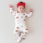 Kyte Baby Santa Sleigh Print Zippered Bamboo Footie by Kyte Baby