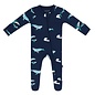 Kyte Baby Humpback Print Zippered Bamboo Footie by Kyte Baby