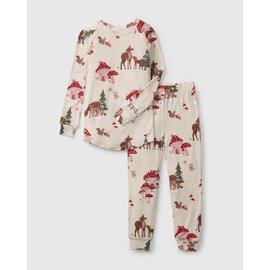 loulou Lollipop Forest Families Long Sleeve Pajama Set by Loulou Lollipop
