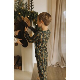 current tyed Evergreen Glow Holiday Bamboo Pajamas by Current Tyed