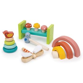 Wooden Toddler Play Set 18 Months Garden Style