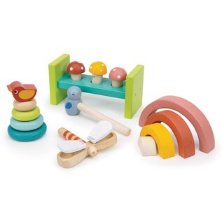 Wooden Toddler Play Set 18 Months Garden Style
