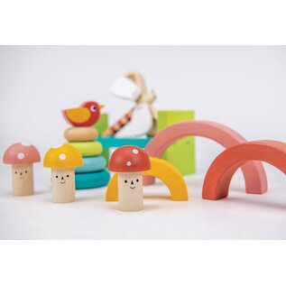 Wooden Toddler Play Set 18 Months Garden Style