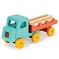 Wooden Log Truck Toy - Teal Timber Truck