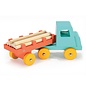 Wooden Log Truck Toy - Teal Timber Truck