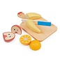 Wooden Play Food - Fruit Chopping Board Set