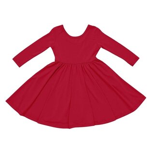 Kyte Baby Cardinal Long Sleeve Bamboo Twirl Dress by Kyte