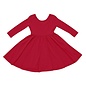 Kyte Baby Cardinal Long Sleeve Bamboo Twirl Dress by Kyte
