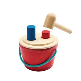 Hammering Peg Bucket Toy by Plan Toys