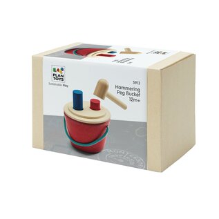 Hammering Peg Bucket Toy by Plan Toys