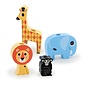 Wooden Tractor Toy with Stacking Farm Animals