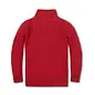 Organic Cotton Red Cable Yoke Mock Neck Sweater