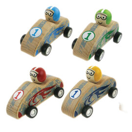 Speedy Wooden Pull Back Race Car