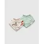 loulou Lollipop Two Pack Bandana Bib Set by Loulou Lollipop
