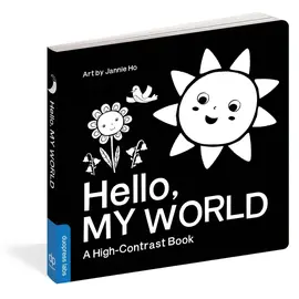 Hello, My World High Contrast Black + White Board Book