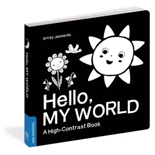 Hello, My World High Contrast Black + White Board Book