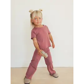 Jax & Lennon Kid's Lettuce Hem Pants by Jax + Lennon