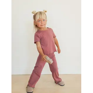 Jax & Lennon Kid's Lettuce Hem Pants by Jax + Lennon