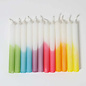 Grimms Dip-Dye Rainbow Celebration Candles for Grimms Birthday Ring or Advent Spiral