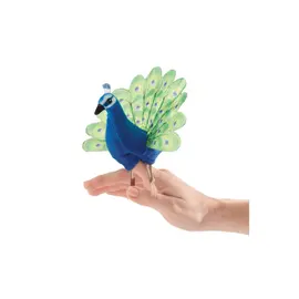 Folkmanis Puppets Mini Peacock Finger Puppet