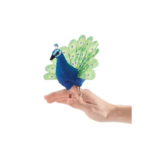 Folkmanis Puppets Mini Peacock Finger Puppet