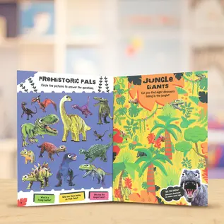 Dinosaur Activity Book with Googly Eyes