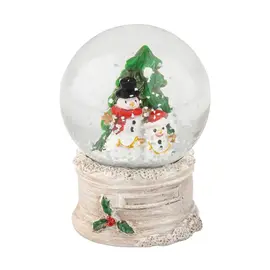 Mini Holiday Snow Globe with Snowman and Tree