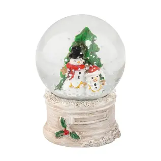 Mini Holiday Snow Globe with Snowman and Tree