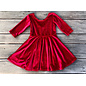 Red Velvet Twirl Dress