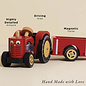Farmyard Tractor and Trailor Wooden Toy