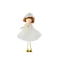 Silver Tree White Tulle Dress Girl Ornament Holiday Tree
