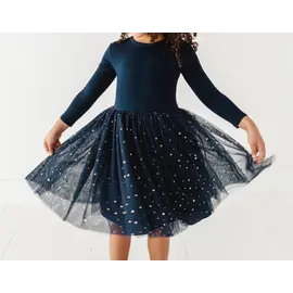 Kids Party Dress - Long Sleeved Tulle Dress