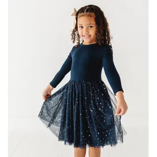 Kids Party Dress - Long Sleeved Tulle Dress